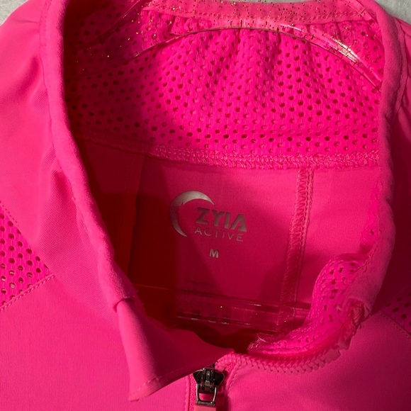 Zyia Hot Pink Active Jacket Size M - Picture 3 of 3
